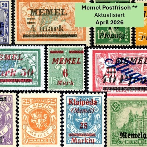 Memel postfrisch einzelmarke - memel,