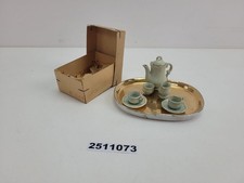 Puppenstube Puppenküche Porzellan Service Kanne Tassen Spielzeug #2511073
