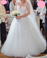 Blue by Enzoani Highland Brautkleid Hochzeitskleid, Ivory, 36, tiefer Rücken