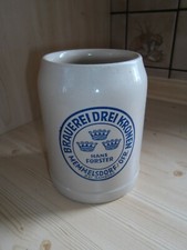 Alter Brauerei Bierkrug DREI KRONEN MEMMELSDORF/OFR. BAMBERG 0,5 L Top Zustand