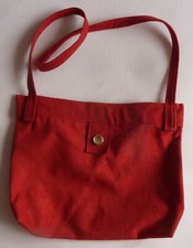 Damen - Handtasche Wildleder  ?  rot ca. 31 x 25  cm   unbenutzt, wie neu