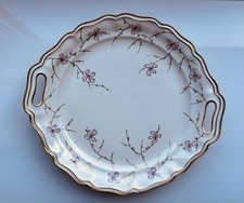 Rosenthal Vintage Handmalerei Kuchenplatte 30 cm Goldrand Germany