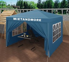 3x3m Pavillon in Blau, Faltpavillon, Partyzelt, Festzelte Leihen / Mieten - 30