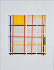 PIET MONDRIAN * New York City * 65 x 50 cm * signed lithograph *limited # 51/200