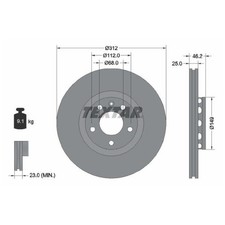 Bremsscheibe vorne für - 2x,