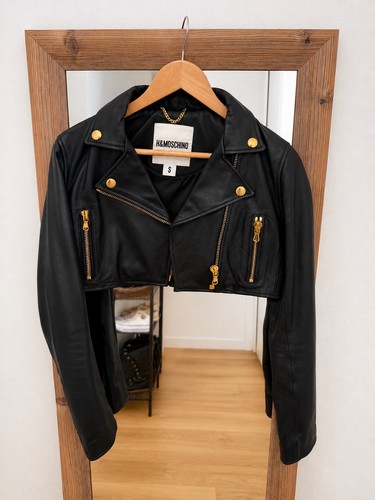 Lederjacke bikerjacke cropped - lederjacke,