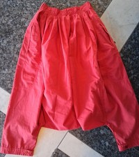 Tiefschritt Hose Rot wie