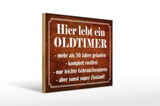 Holzschild Spruch 30x40 cm