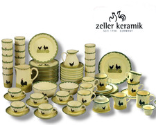 Zeller Keramik HAHN & HENNE Teller Tasse Becher Geschirr Einzelteile zur AUSWAHL