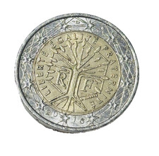 2 Euro Münze "Liberte Egalite