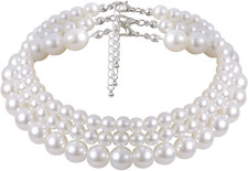 Simulierten Perle Halskette