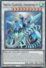 YuGiOh Kristall-Glasflügel-Synchrodrache MP25-DE276 Ultra Rare Deutsch Neu 1st