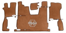 Truck floor mats brown smooth