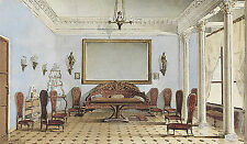 Salon Interior A. Redkovsky Möbel Stühle Wohnzimmer Einrichtung Säule B A3 00173