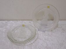 2 x Design Relief Glas Teller