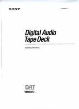 Sony Bedienungsanleitung  für DTC-670  owners manual englisch Copy