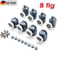 8tlg Ersatzteile Duschkabinenrollen 25mm Rollenführung Duschtür Für Duschkabine