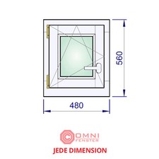 Kleines Holzfenster für