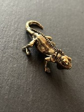 Leguan Figur aus Messing |