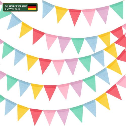 Wimpelkette 12m wetterfest - wimpelkette,