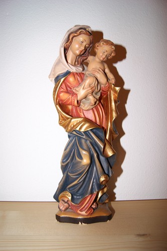Holzfigur maria mit - holzfigur,