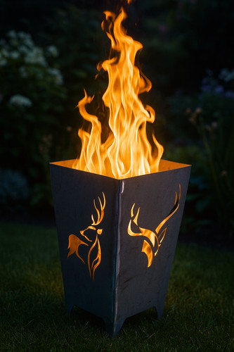 Feuerkorb hirsch design modern - design,