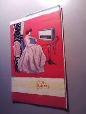 Alte Prospekt Radio Großsuper Rossini, Gerätedaten,Garantieschein DDR 1959
