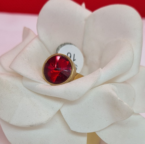Ring edelstahl mit roten - edelstahl,