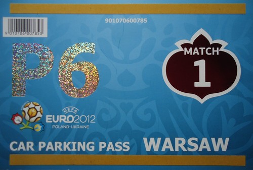 Ticket car parking - pass, uefa