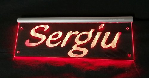 Sergiu led namensschild - led,