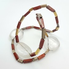 Stein Kette Mit 925 Silber