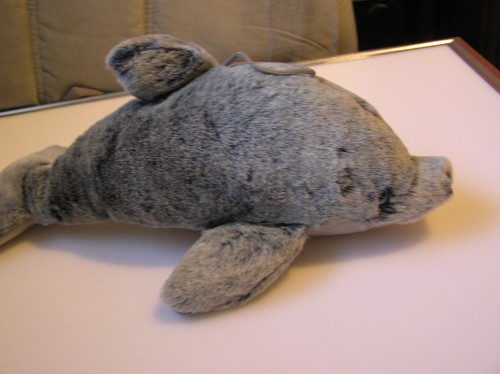 Plüschtier delfin grau - delfin,