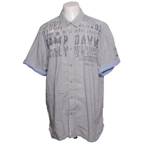 Camp david blue kurzarmhemd - camp,