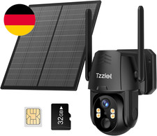 4G LTE Solar Überwachungskamera Outdoor Kabellos | Mit SIM Karte, Ptz-Pan-Tilt-Z