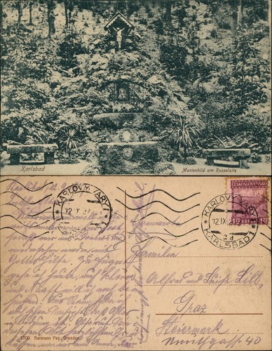 Postcard karlsbad karlovy vary - postcard,