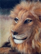 Löwe 30x40cm nach original - nach,