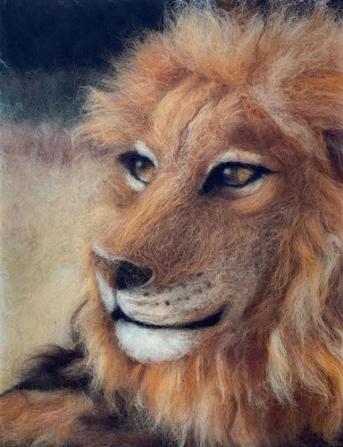 Löwe 30x40cm nach original - "löwe",