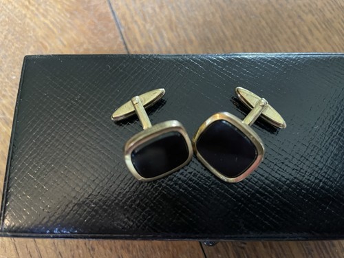 Gold manschettenknöpfe mit - manschettenknöpfe,