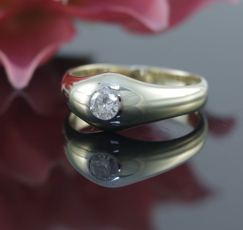 Diamant gold ring 585er - ring, /