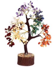 HANDGEMACHTER NATÜRLICHER 7 CHAKRA SIEBEN CHAKRA KRISTALL EDELSTEINE BAUM ZUR...