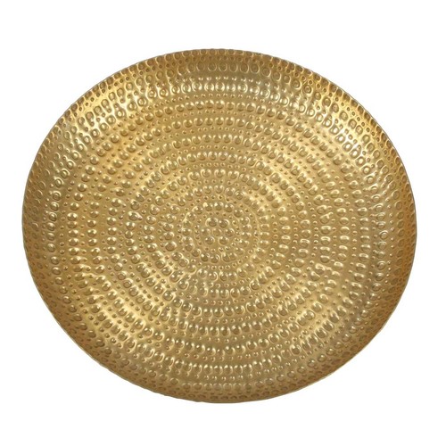 Deko tablett metall gold - tablett,