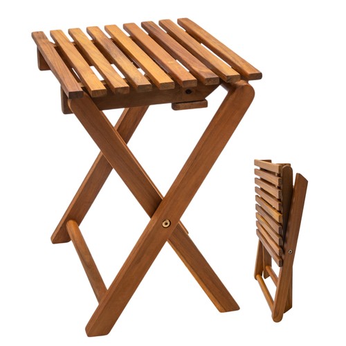 Akazien holz klapp hocker - holz,