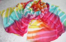 NEU Schal Tuch rot blau gelb