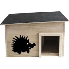 Igelhaus Igelhütte Igelhöhle Winterquartier Nest Kuppel FSC Naturholz 40x32x24cm