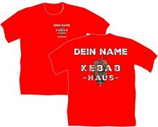 Döner Kebab Haus T Shirt Name Firma Personalisiert Motiv  Logo Spieß 45