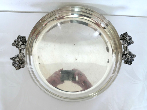 Große versilberte schale - versilberte,