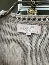 Rosa von Schmaus Kaschmir Strickjacke Gr.S Rose Grau Ketten