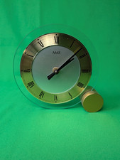 Tischuhr AMS Glas / Messing