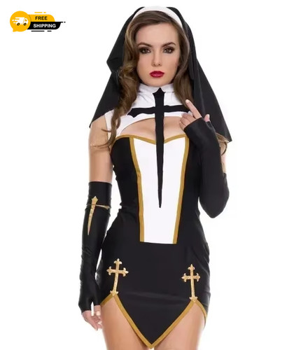 Damen sexy nonne cosplay - damen,