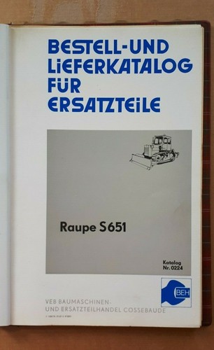 Original 1976 ersatzteilliste - original,